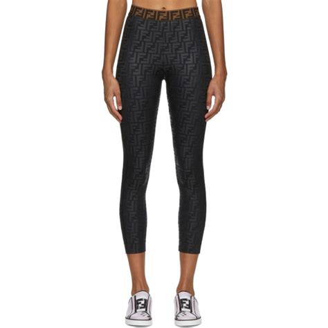 legging fendi femme|fendi leggings black tech fabric.